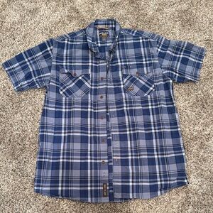 Ariat Rebar Men's Blue Plaid Shirt